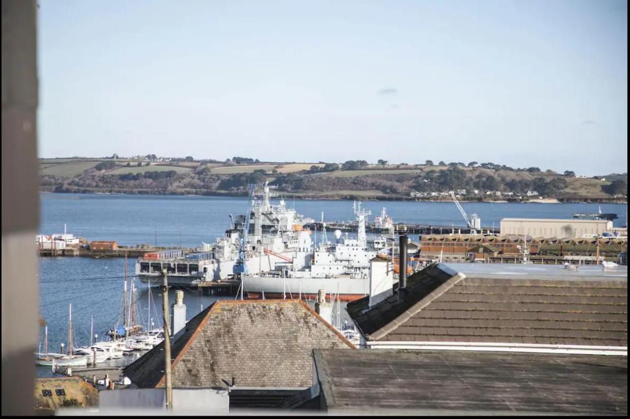 Falmouth Townhouse With Panoramic Sea View Terrace Extérieur photo