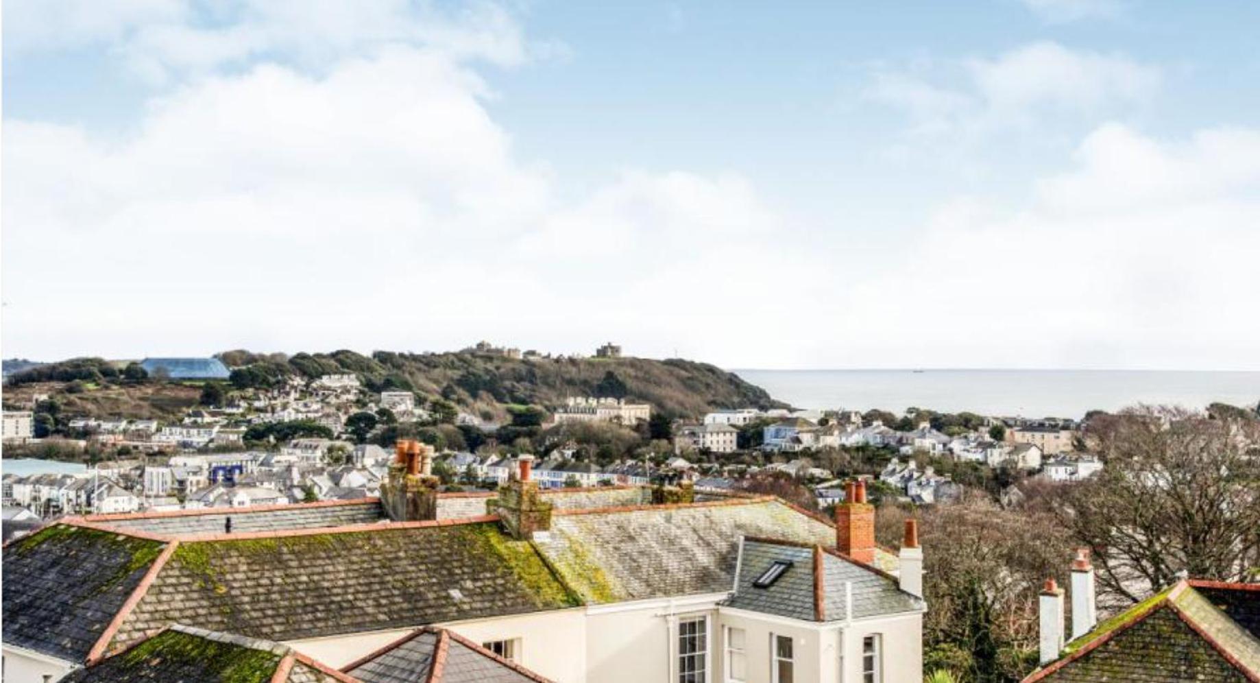 Falmouth Townhouse With Panoramic Sea View Terrace Extérieur photo